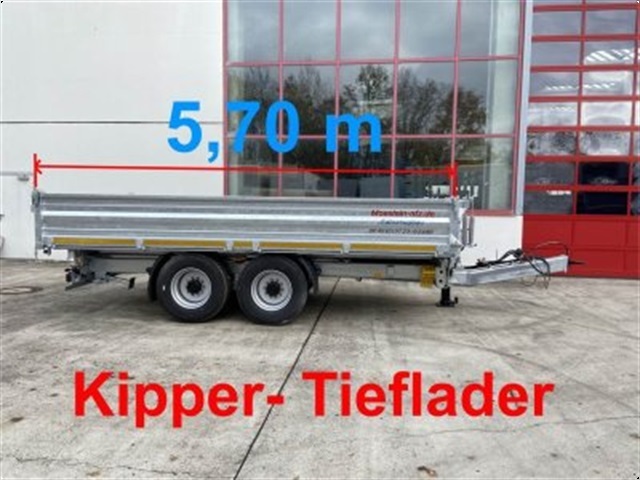 - - - TTD 14 5,70 m 14 t Tandem- Kipper Tieflader 5,70